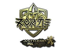 Item Sticker | zorte (Gold) | Antwerp 2022