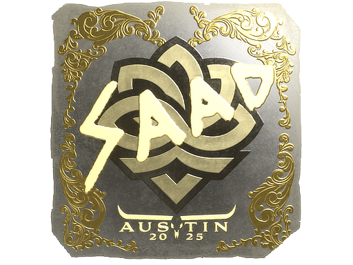 Item Sticker | saadzin (Gold) | Austin 2025