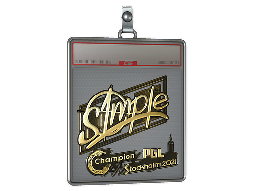 Item Sticker Slab | s1mple (Gold) | Stockholm 2021