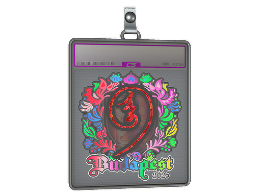 Item Sticker Slab | nin9 (Holo) | Budapest 2025
