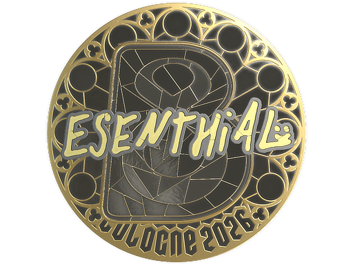 Item Sticker | esenthial (Gold) | Cologne 2026