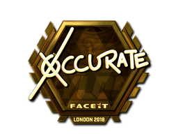 Item Sticker | xccurate (Gold) | London 2018