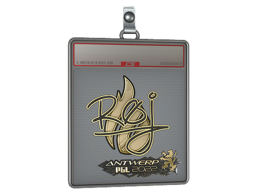 Item Sticker Slab | roeJ (Gold) | Antwerp 2022