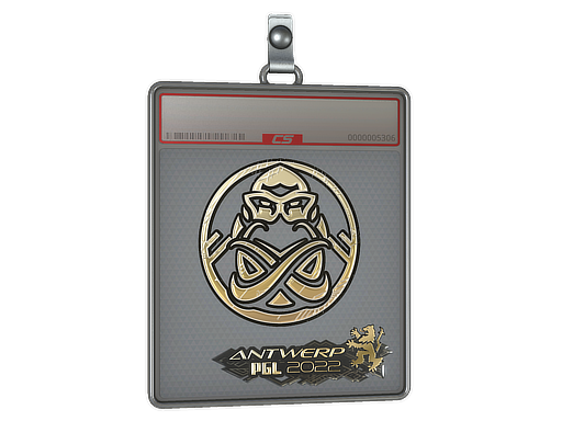 Item Sticker Slab | ENCE (Gold) | Antwerp 2022