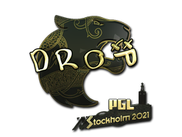 Cosmetic Sticker | drop (Gold) | Stockholm 2021 of Craft