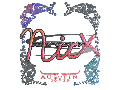 Item Sticker | nicx (Holo) | Austin 2025