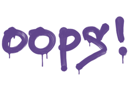 Item Graffiti | Oops (Monster Purple)