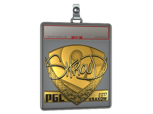 Item Sticker Slab | shroud (Gold) | Krakow 2017