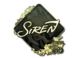 Item Sticker | S1ren (Gold) | Rio 2022