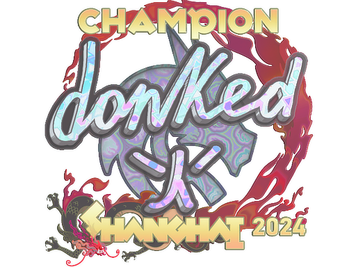 Item Sticker | donk (Holo, Champion) | Shanghai 2024