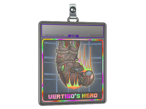 Item Sticker Slab | Vertigo's Hero (Holo)