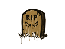 Item Graffiti | Tombstone (Desert Amber)