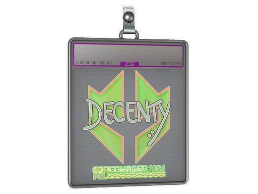 Item Sticker Slab | decenty (Holo) | Copenhagen 2024
