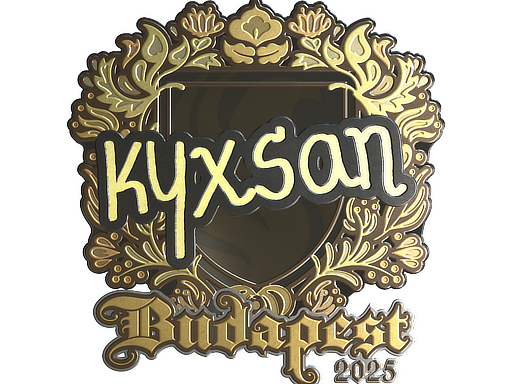 Item Sticker | kyxsan (Gold) | Budapest 2025