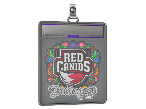 Item Sticker Slab | RED Canids (Embroidered) | Budapest 2025