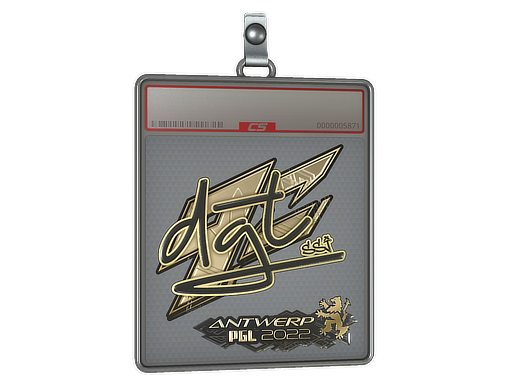 Item Sticker Slab | dgt (Gold) | Antwerp 2022