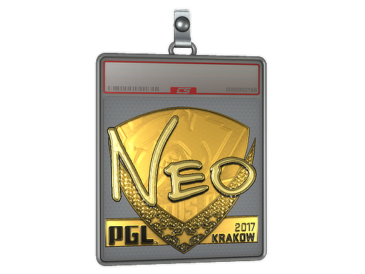 Item Sticker Slab | NEO (Gold) | Krakow 2017