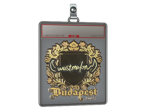 Item Sticker Slab | westmelon (Gold) | Budapest 2025