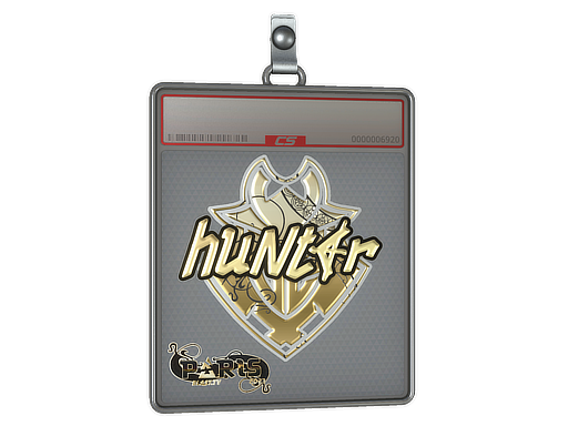 Item Sticker Slab | huNter- (Gold) | Paris 2023