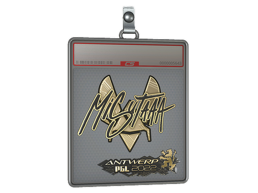 Item Sticker Slab | misutaaa (Gold) | Antwerp 2022