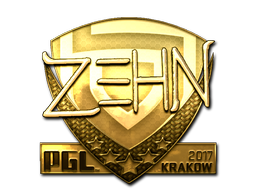 Item Sticker | zehN (Gold) | Krakow 2017