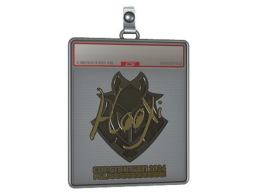 Item Sticker Slab | HooXi (Gold) | Copenhagen 2024