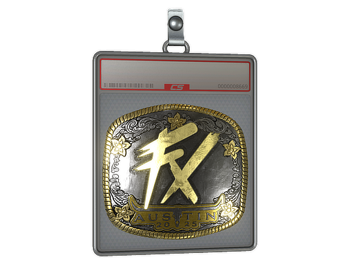 Item Sticker Slab | Fluxo (Gold) | Austin 2025