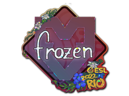 Item Sticker | frozen (Glitter) | Rio 2022