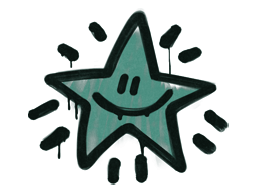 Item Sealed Graffiti | Shining Star (Frog Green)