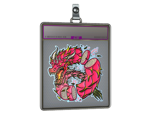 Item Sticker Slab | Dragon Fruit (Foil)