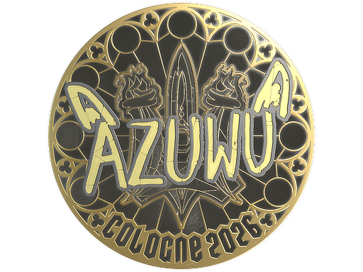 Item Sticker | AZUWU (Gold) | Cologne 2026
