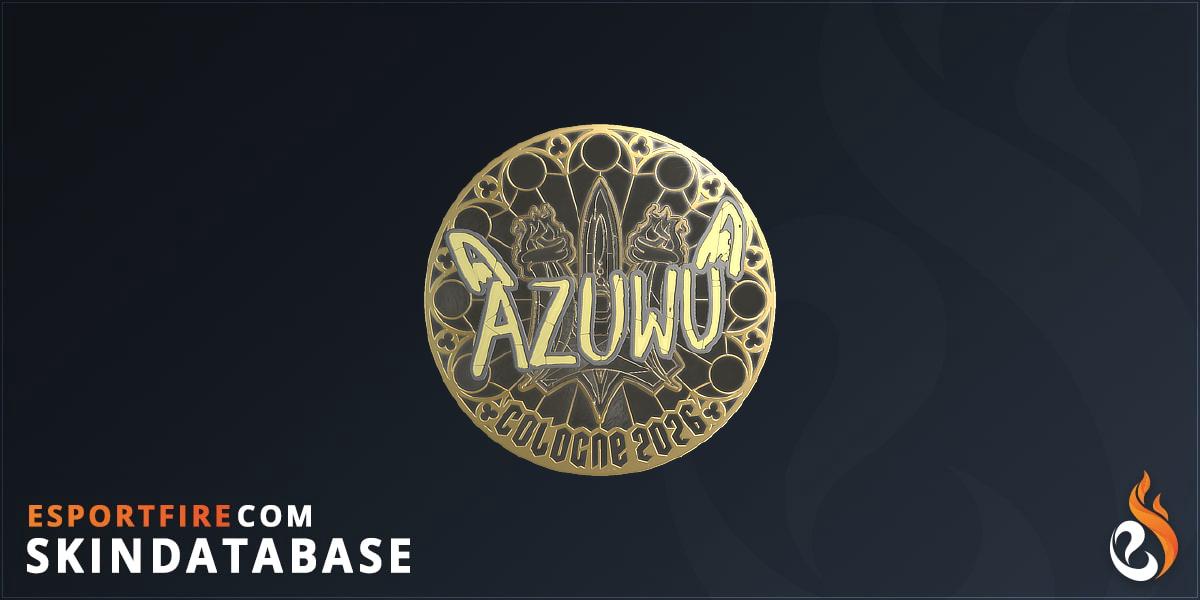 Sticker | AZUWU (Gold) | Cologne 2026 - EsportFire.com