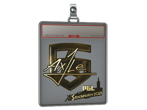 Item Sticker Slab | Ax1Le (Gold) | Stockholm 2021