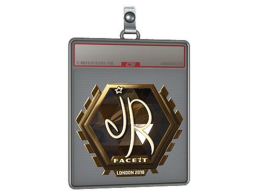 Item Sticker Slab | jR (Gold) | London 2018