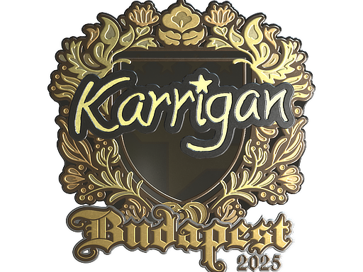 Item Sticker | karrigan (Gold) | Budapest 2025