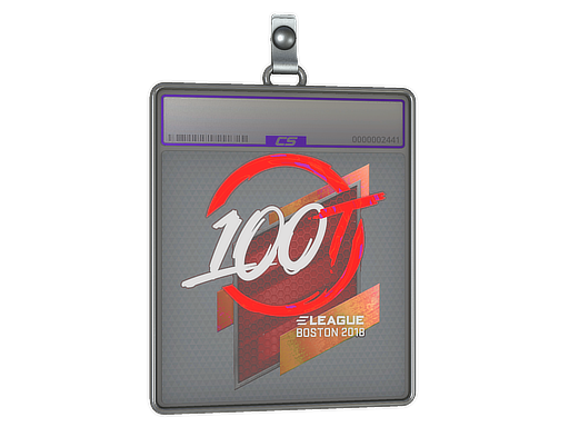 Item Sticker Slab | 100 Thieves (Holo) | Boston 2018