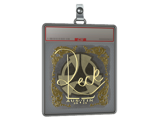 Item Sticker Slab | reck (Gold) | Austin 2025