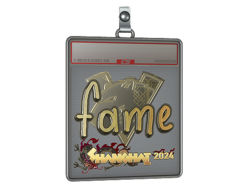Item Sticker Slab | fame (Gold) | Shanghai 2024