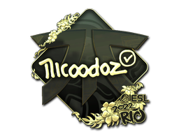 Item Sticker | nicoodoz (Gold) | Rio 2022
