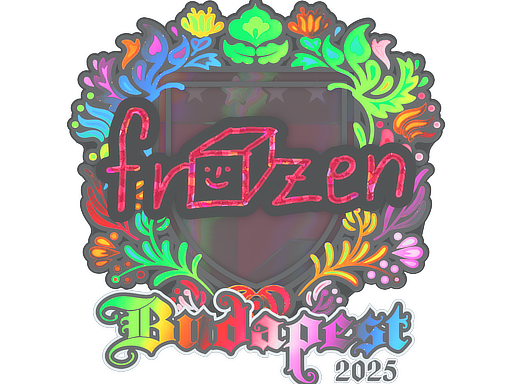 Item Sticker | frozen (Holo) | Budapest 2025