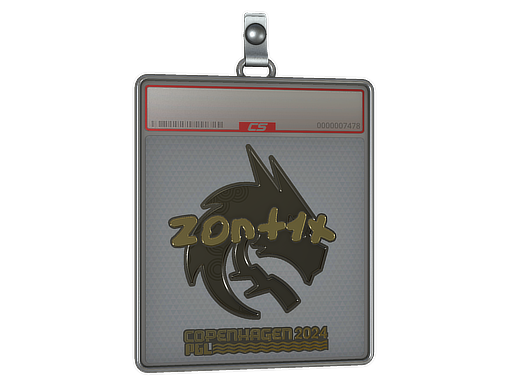 Item Sticker Slab | zont1x (Gold) | Copenhagen 2024
