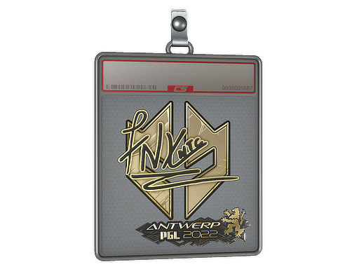 Item Sticker Slab | fnx (Gold) | Antwerp 2022