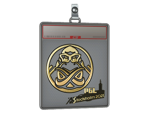 Item Sticker Slab | ENCE (Gold) | Stockholm 2021