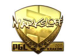 Item Sticker | markeloff (Gold) | Krakow 2017
