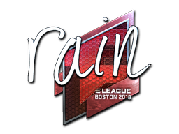 Item Sticker | rain (Foil) | Boston 2018