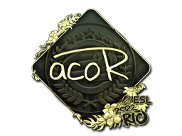 Item Sticker | acoR (Gold) | Rio 2022