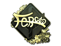 Item Sticker | fer (Gold) | Rio 2022
