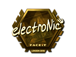 Item Sticker | electronic (Gold) | London 2018