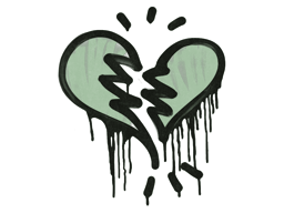 Item Graffiti | Broken Heart (Cash Green)