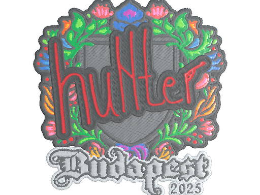 Item Sticker | huNter- (Embroidered) | Budapest 2025